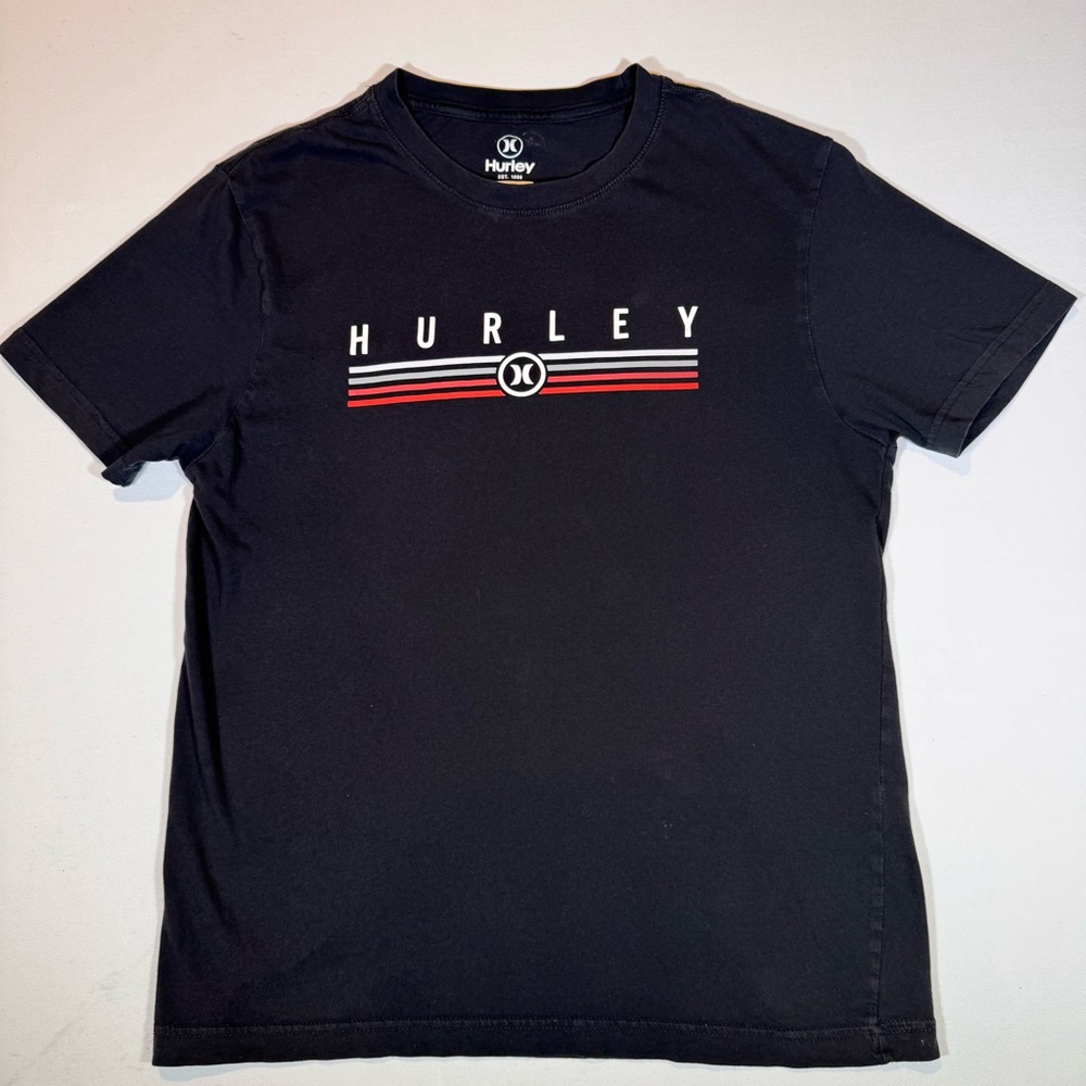 Hurley Black T-Shirt Men’s Size Small 100% Cotton